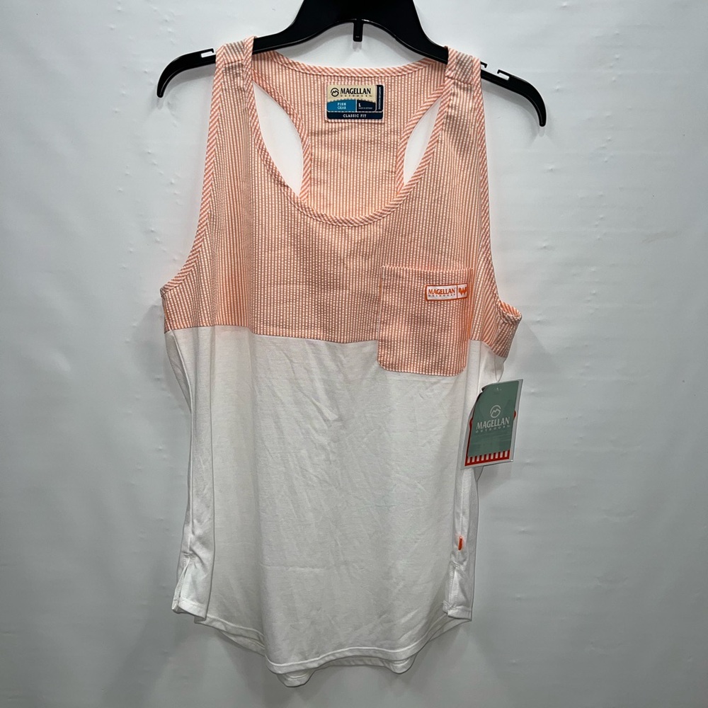 Magellan Tank Top Women’s Large Multicolor Sleeveless Polyester Whataburger Logo